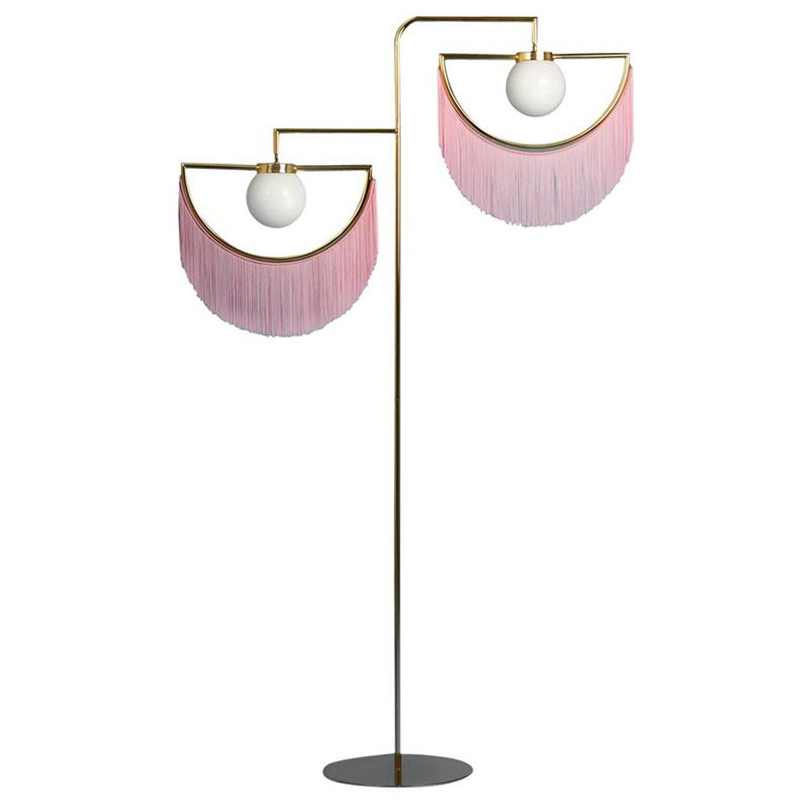 Торшер Inodesign Houtique Masquespacio  Floor lamp Two Золотой Розовый в Воронеже | Loft Concept 