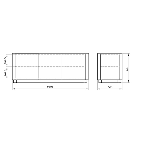 Тумба белая с 3-мя дверцами Tammi  в Воронеже