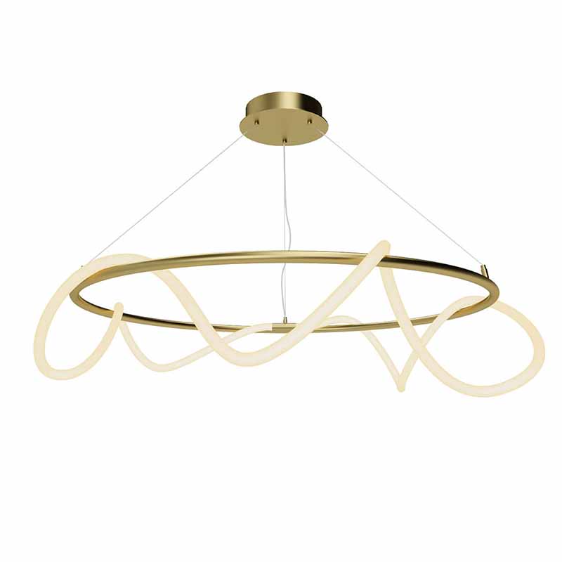 Люстра Luke Lampco Tracer Chandelier Gold 100 Белый матовое золото в Воронеже | Loft Concept 