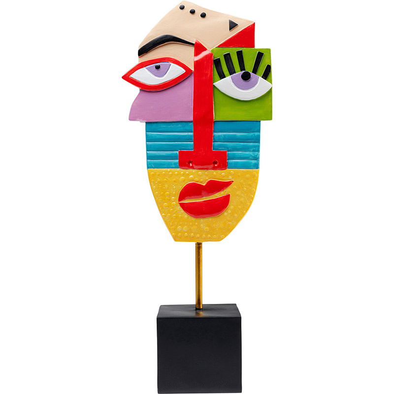 Арт-объект Разноцветное Лицо в абстрактном стиле на подставке Multicolored Abstract Face Мульти Арт-объект Разноцветное Лицо в абстрактном стиле на подставке Multicolored Abstract Face Мульти в Воронеже | Loft Concept