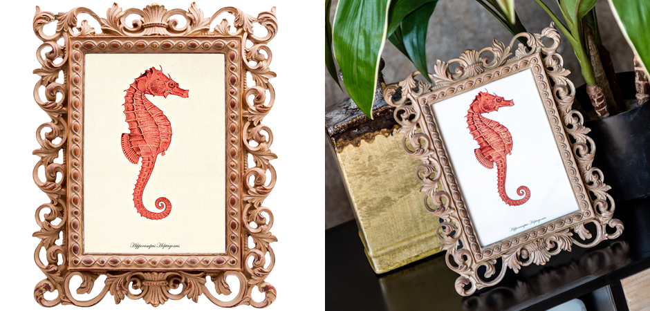 Постер Red Seahorse Poster Постер Red Seahorse Poster - Loft-Concept в Воронеже