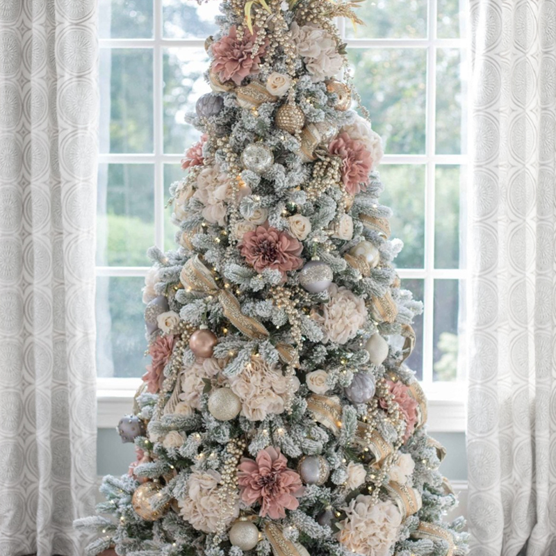 Дизайнерская Елка Премиум с Жемчужным Декором Christmas Tree Pearl Кремовый Белый Розовый Дизайнерская Елка Премиум с Жемчужным Декором Christmas Tree Pearl Кремовый Белый Розовый в Воронеже | Loft Concept