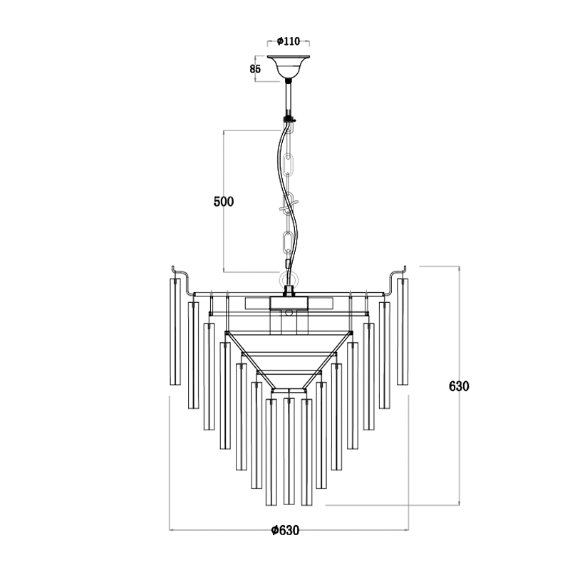 Люстра Eichholtz Chandelier Nova Chrome в Воронеже