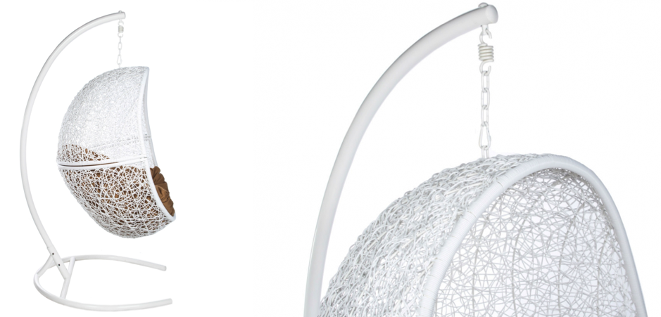 Подвесное уличное кресло Egg Cage white Подвесное уличное кресло Egg Cage white - Loft-Concept в Воронеже