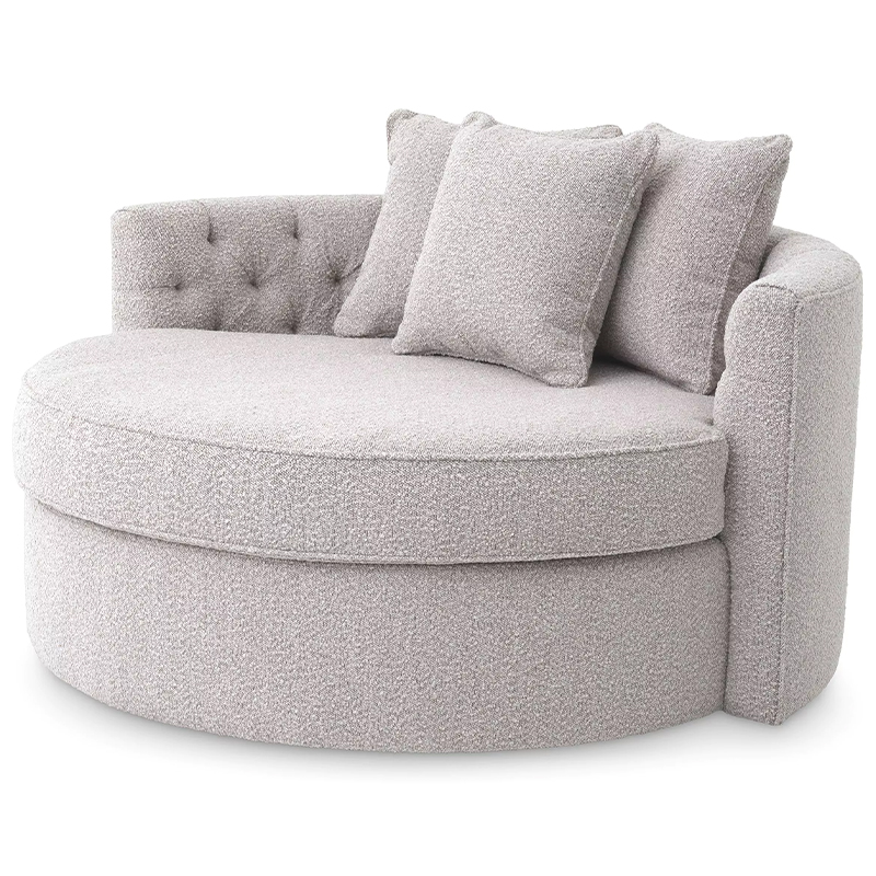 Диван Eichholtz Sofa Carlita Bouclé Grey Серый в Воронеже | Loft Concept 