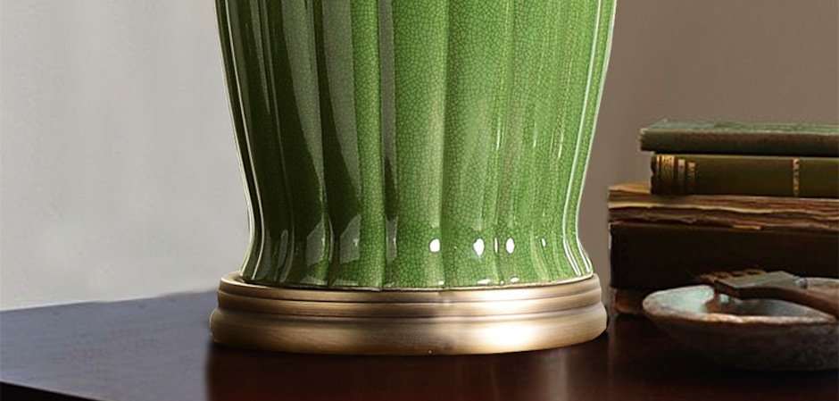 Настольная керамическая лампа Water Lily Настольная керамическая лампа Water Lily - Loft-Concept в Воронеже