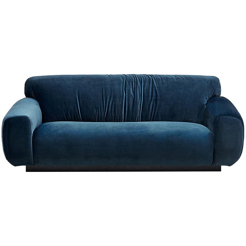 Диван Inesia Sofa blue Темно-синий Черный в Воронеже | Loft Concept 