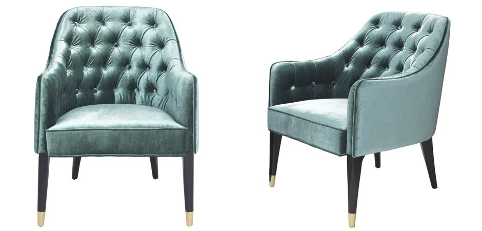 Кресло Eichholtz Chair Cyrus Turquoise Кресло Eichholtz Chair Cyrus Turquoise - Loft-Concept в Воронеже