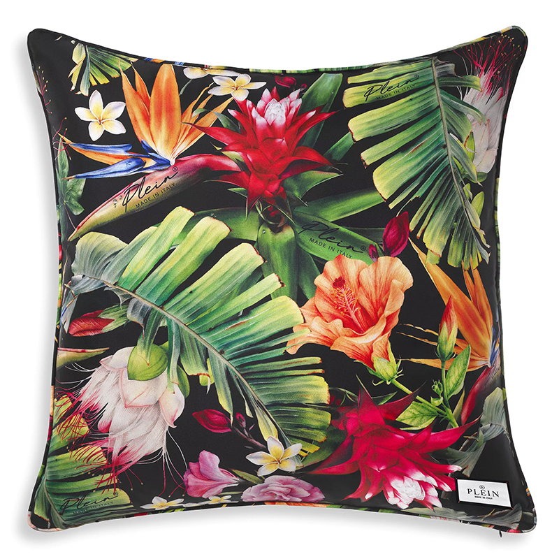 Подушка Philipp Plein Cushion Silk Jungledonna 70 x 70 Мульти в Воронеже | Loft Concept 