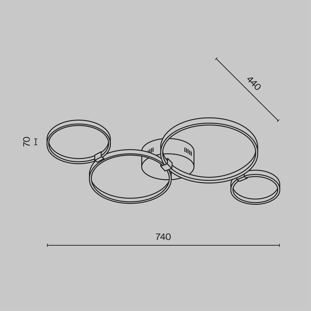 Потолочный светильник Olympia 3000-4000К 39Вт в Воронеже