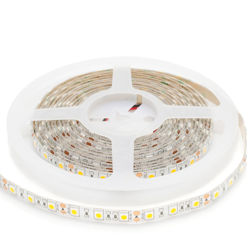 Светодиодная влагозащищенная лента 14,4W/m 60Led/m 5050SMD теплый белый Белый в Воронеже | Loft Concept 