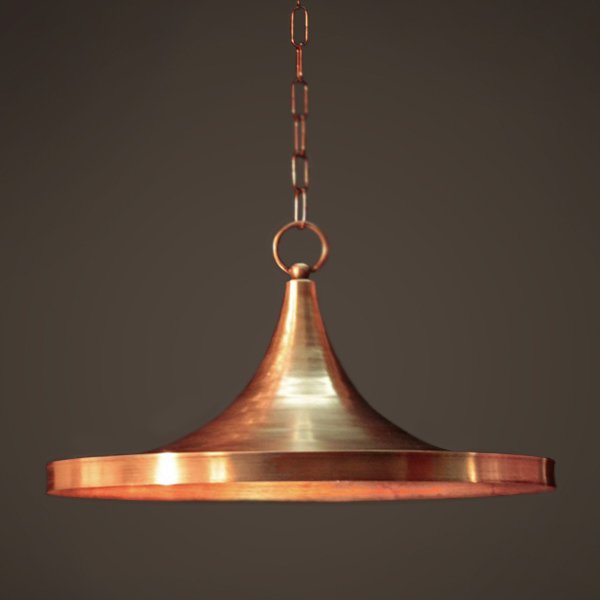 Подвесной светильник Copper Pendant Lamp Beat Light Wide Белый Медь Латунь в Воронеже | Loft Concept 