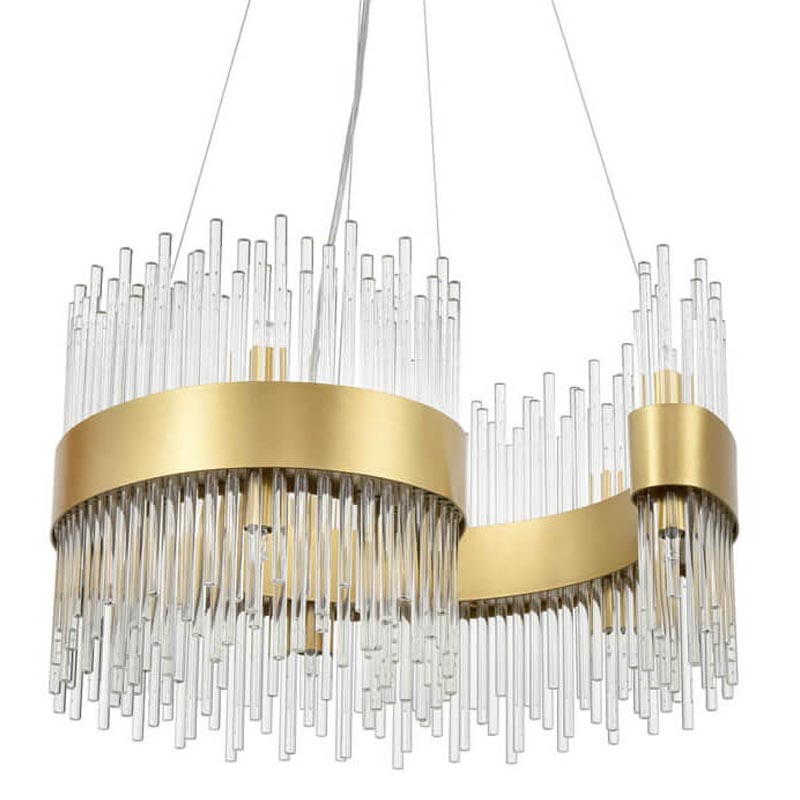 Люстра Nembus Chandelier 50 gold Прозрачный (Transparent) Золотой в Воронеже | Loft Concept 