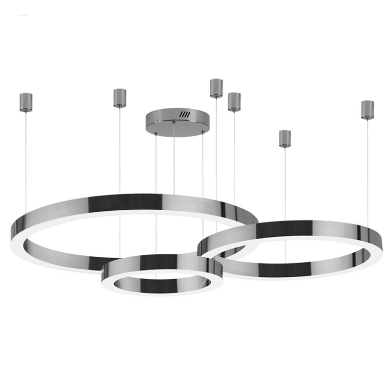 Люстра 3 Nickel Ring Horizontal Никель в Воронеже | Loft Concept 