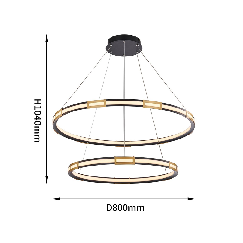 Двойная кольцевая светодиодная люстра Range в Воронеже