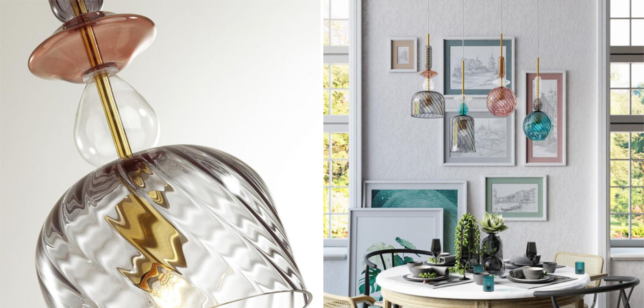 Подвесной Geometry Glass Коричневый Подвесной Geometry Glass Коричневый - Loft-Concept в Воронеже