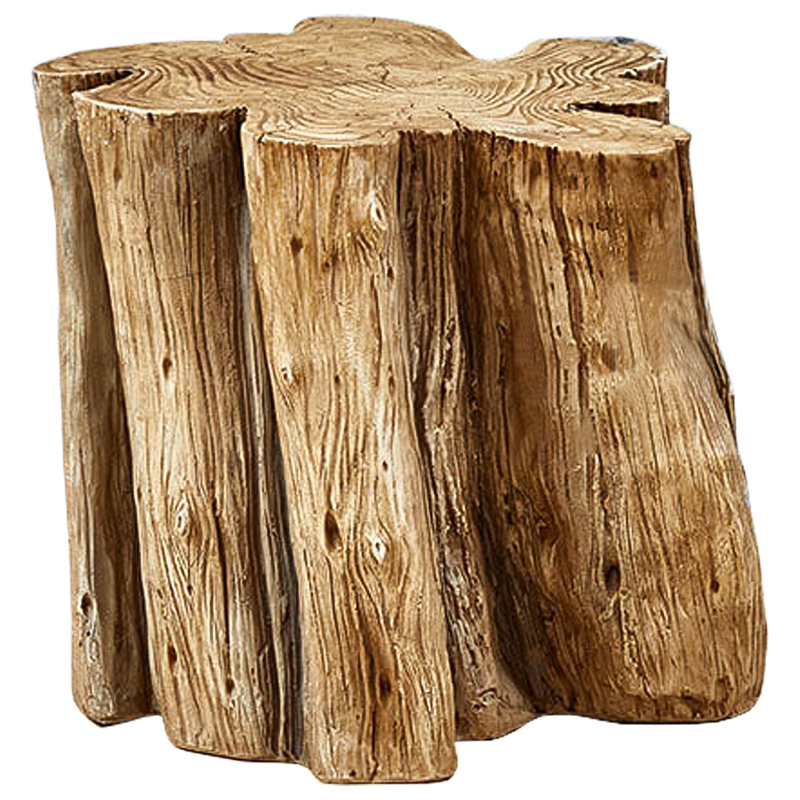 Приставной стол Wavy Stump Side Table Коричневый в Воронеже | Loft Concept 