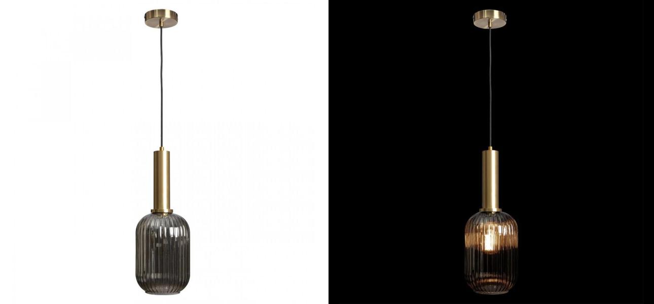 Подвесной светильник Ferm Living chinese lantern Smoke Gold 39 см - фото №1