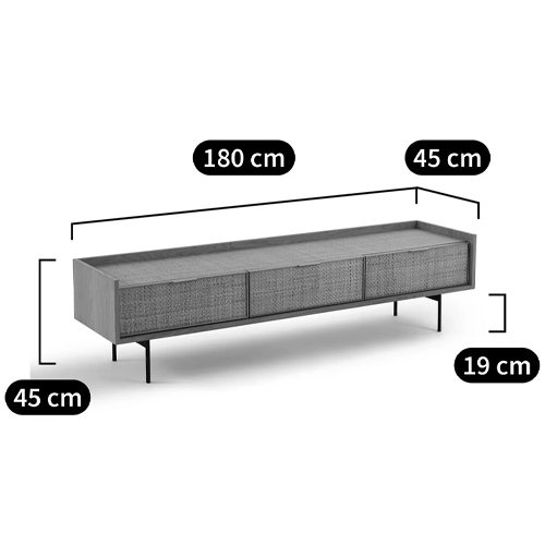 ТВ-тумба с плетеным декором Buckley Wicker TV Stand в Воронеже