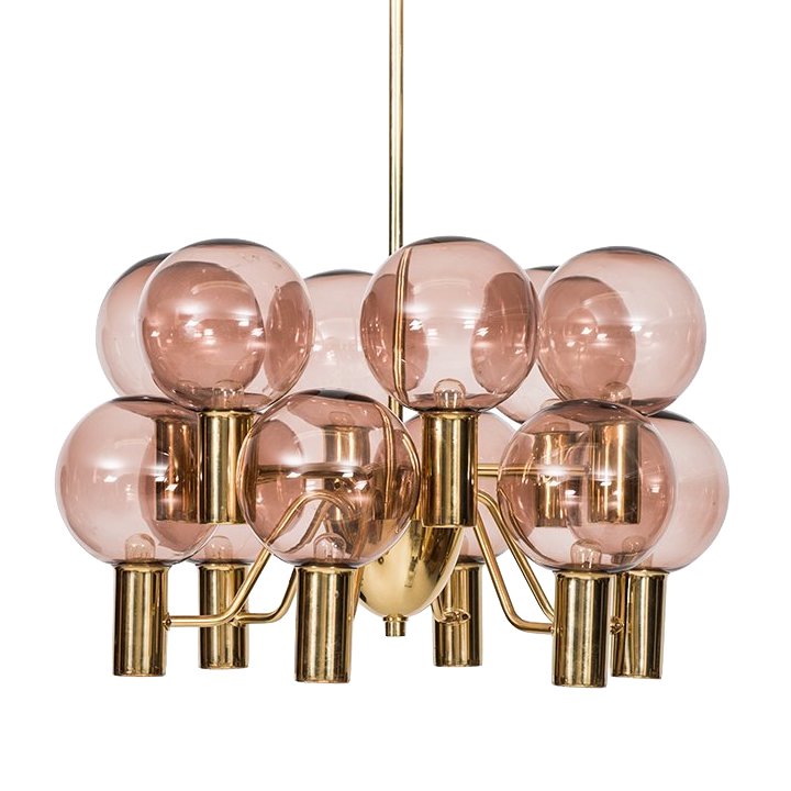 Люстра Hans-Agne Jakobsson Ceiling Lamps Глянцевое золото Розовый (Rose) в Воронеже | Loft Concept 