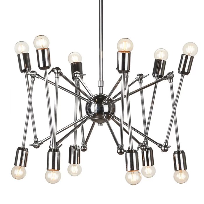 Подвесной светильник LOFT SPUTNIK CHANDELIER SPIDER Silver Серебряный в Воронеже | Loft Concept 