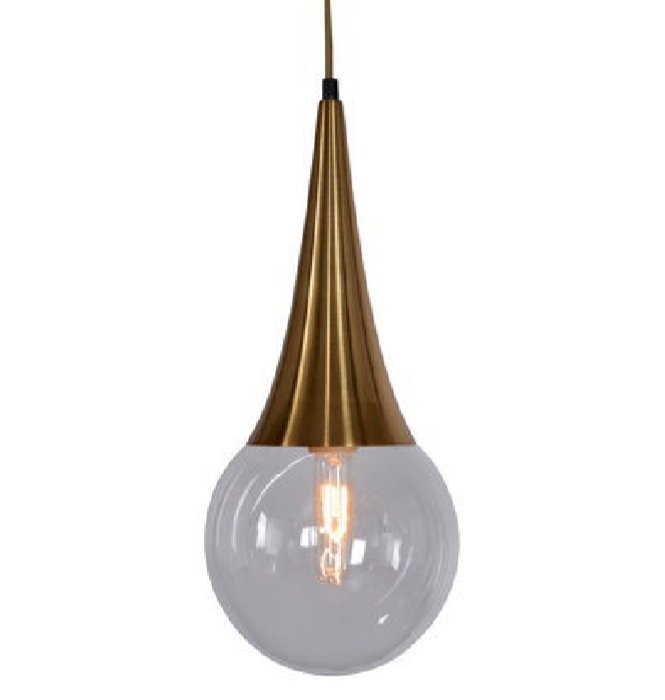 Подвесной светильник Drop Pendant lamp Латунь Античная полированная в Воронеже | Loft Concept 