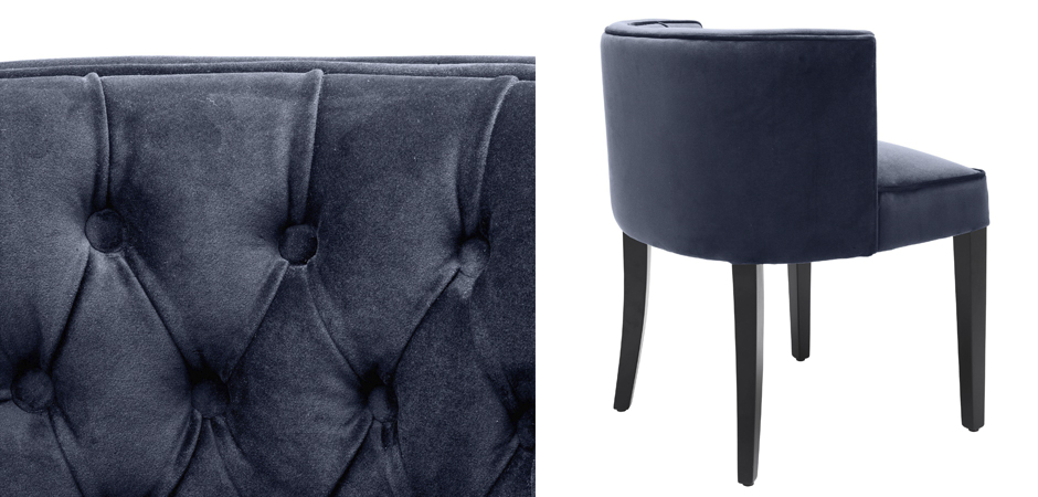 Стул Eichholtz Dining Chair Dearborn blue - фото №1