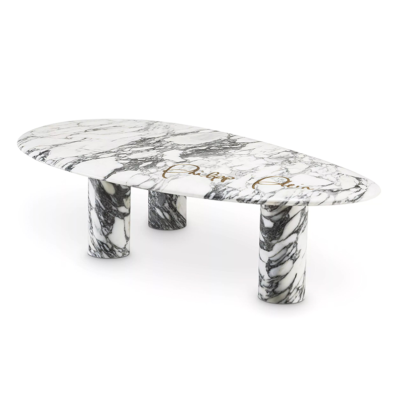 Кофейный стол Philipp Plein Coffee Table Forte Белый Белый Мрамор Bianco в Воронеже | Loft Concept 