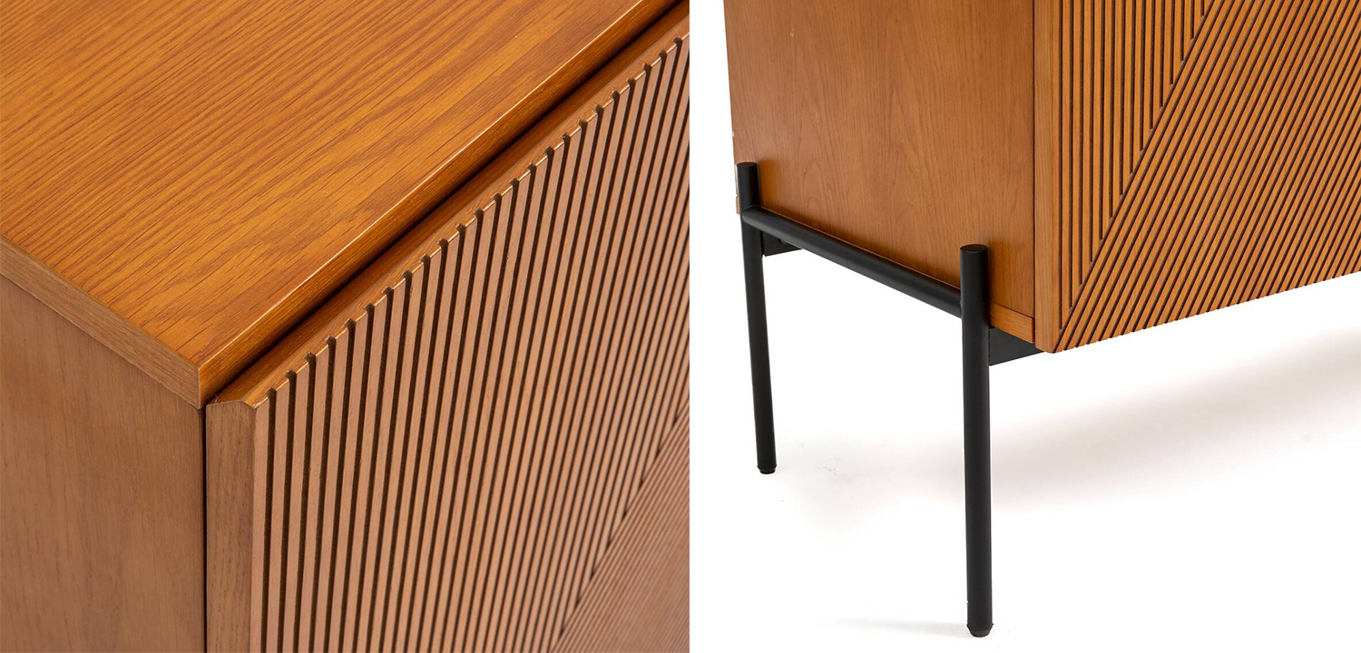 Комод-бар с геометрическим рисунком на дверцах Anders Chest of drawers - фото №1