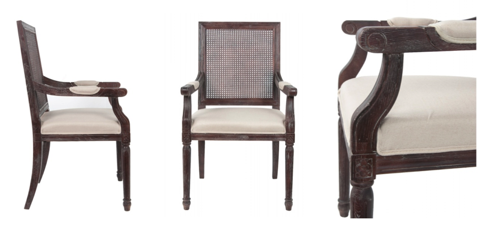 Стул French chairs Provence Garden Brown ArmChair Стул French chairs Provence Garden Brown ArmChair - Loft-Concept в Воронеже