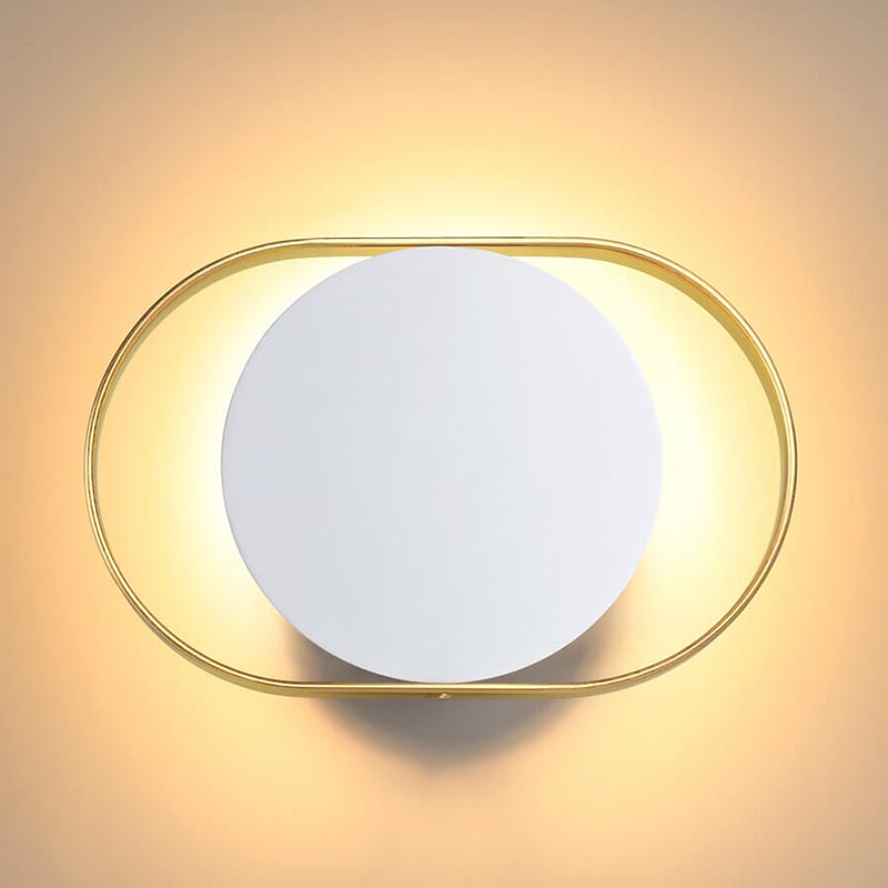 Бра Globo Ocular Sconce Oval White Золотой Белый в Воронеже | Loft Concept 