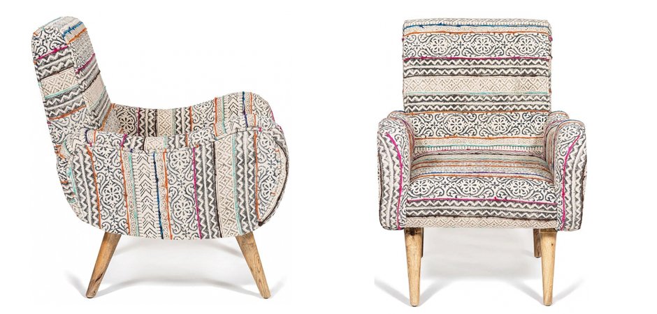 Кресло KELIM Pattern Brown Chair Кресло KELIM Pattern Brown Chair - Loft-Concept в Воронеже