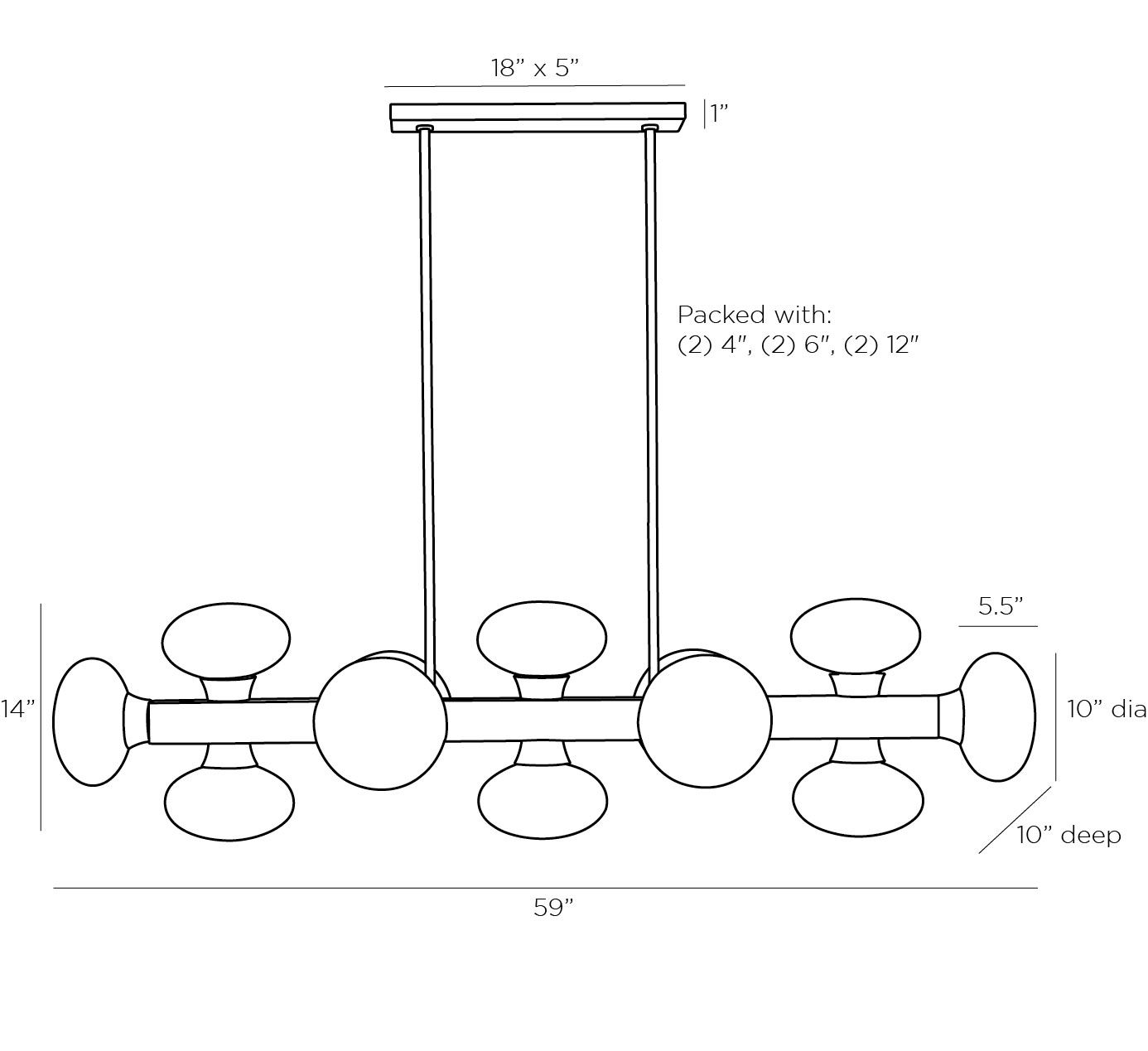 Люстра Arteriors KLARISSA CHANDELIER в Воронеже