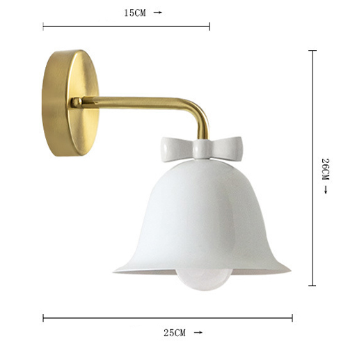 Бра Колокольчик Bell with Bow White Wall Lamp Белый в Воронеже