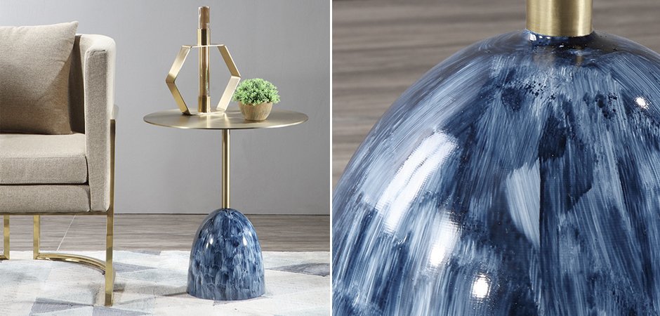 Приставной стол Blue Stains Table Приставной стол Blue Stains Table - Loft-Concept в Воронеже