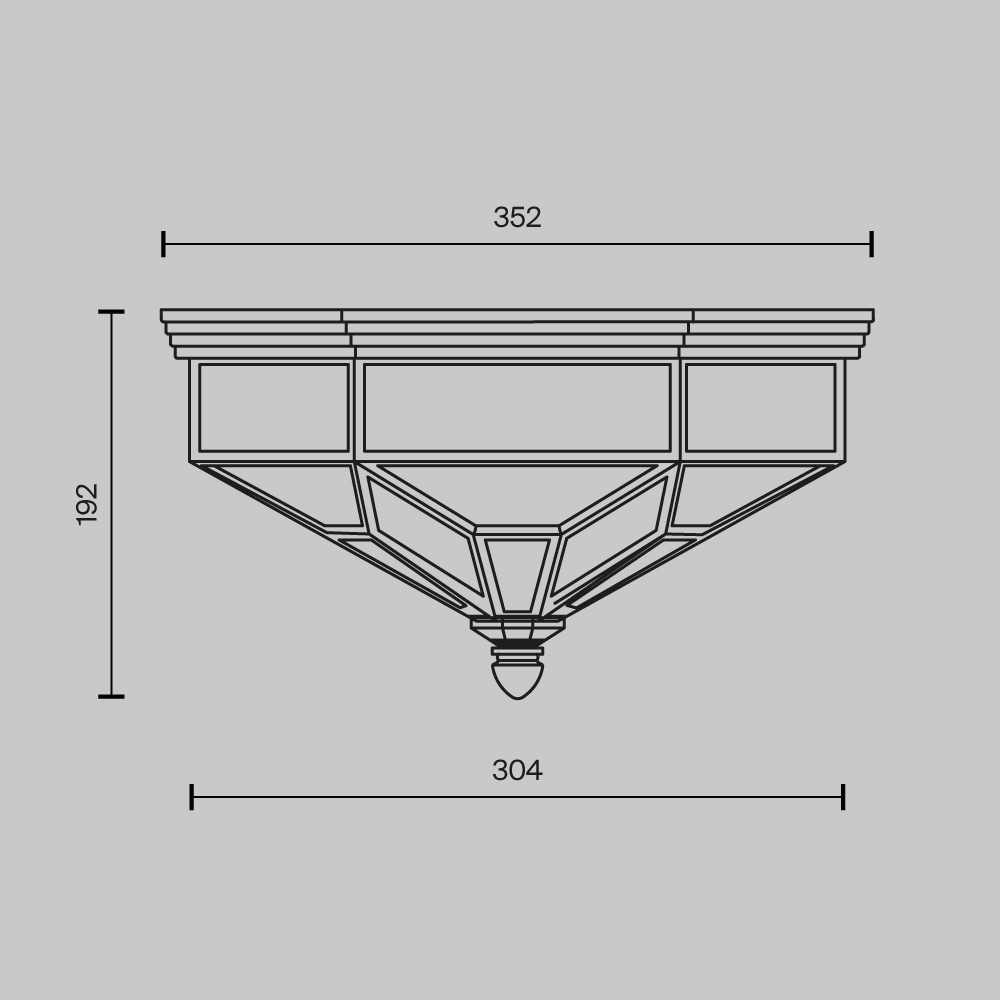 Потолочный светильник Zeil E27X3 в Воронеже