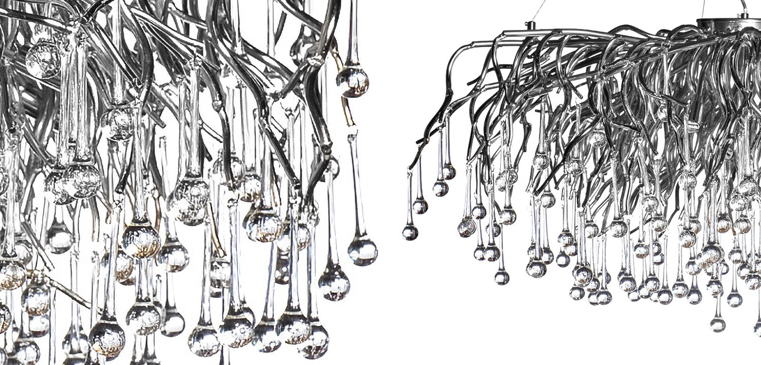 Люстра Droplet Chrome Chandelier 120 - фото