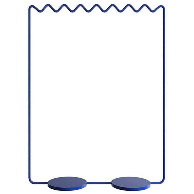 Вешалка Wave-shaped Hanger Rack Blue L Синий Вешалка Wave-shaped Hanger Rack Blue L Синий в Воронеже | Loft Concept