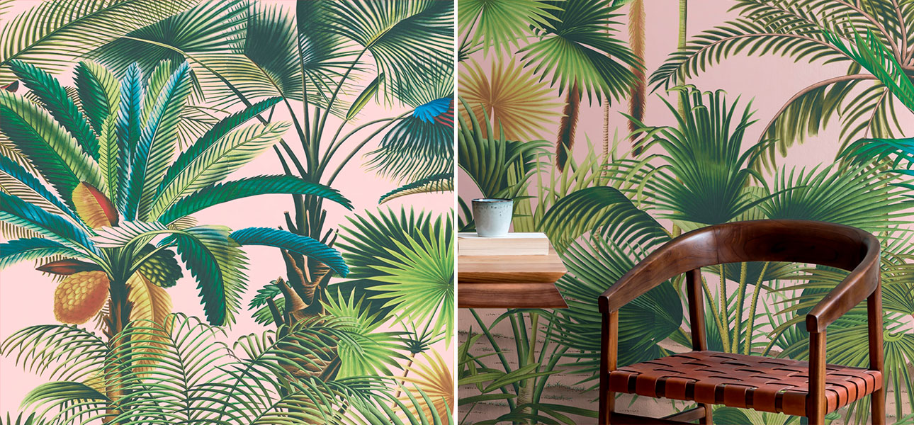 Обои ручная роспись Palmetum Rose - фото