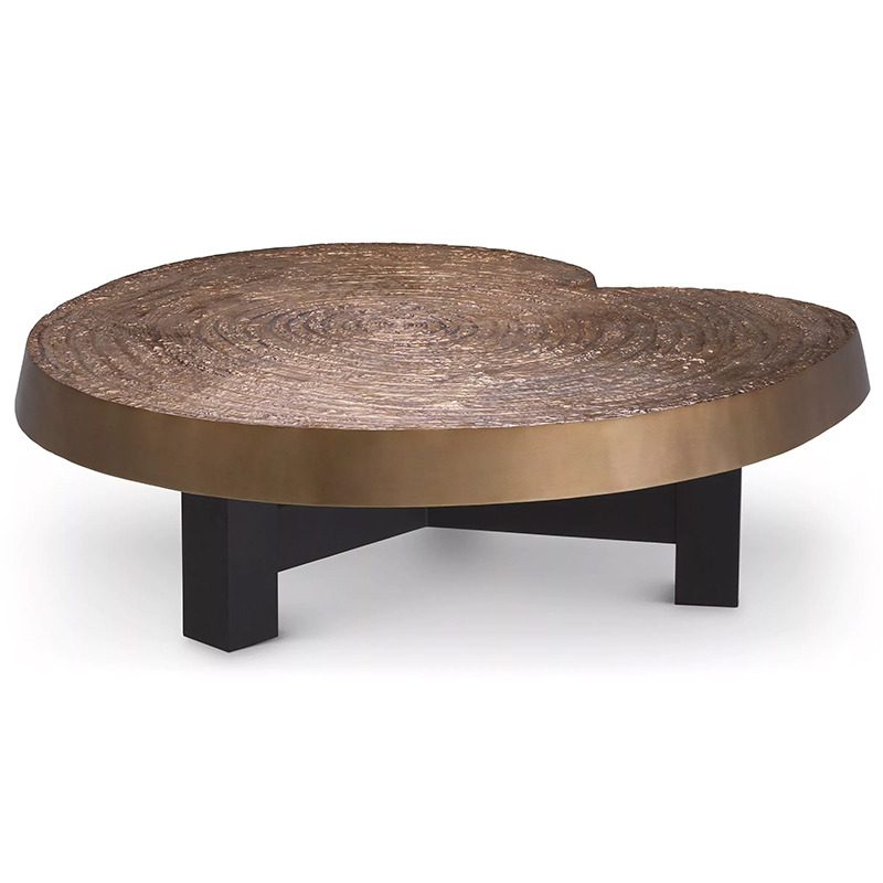 Кофейный стол Eichholtz Coffee Table Anabelle Черный Золотой в Воронеже | Loft Concept 