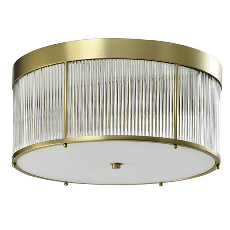 Потолочный светильник Caleb Brass Ceiling Lamp Латунь Прозрачный (Transparent) в Воронеже | Loft Concept 