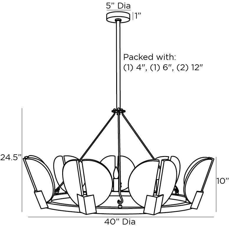 Люстра Arteriors SIERRA CHANDELIER GOLD в Воронеже