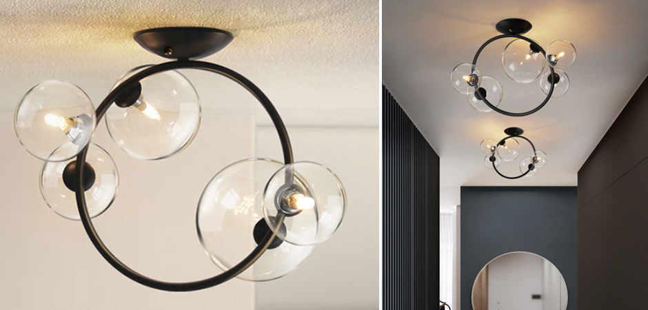 Потолочный светильник IONA Octo Ceiling 5 плафонов Потолочный светильник IONA Octo Ceiling 5 плафонов - Loft-Concept в Воронеже
