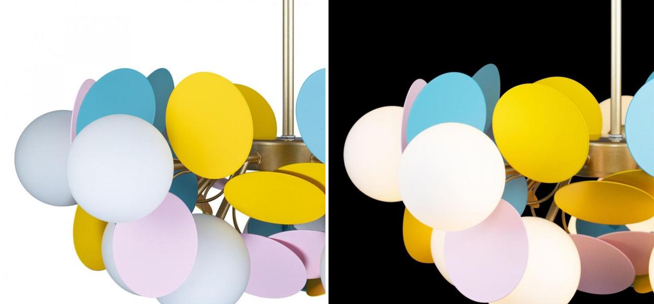 Люстра MATISSE Chandelier multicolor 10 ламп - фото