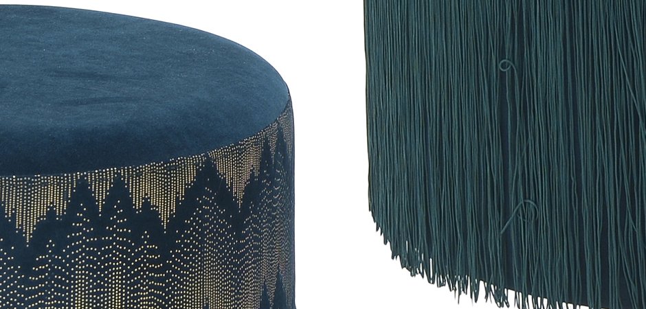 Пуф Fringe Blue Пуф Fringe Blue - Loft-Concept в Воронеже