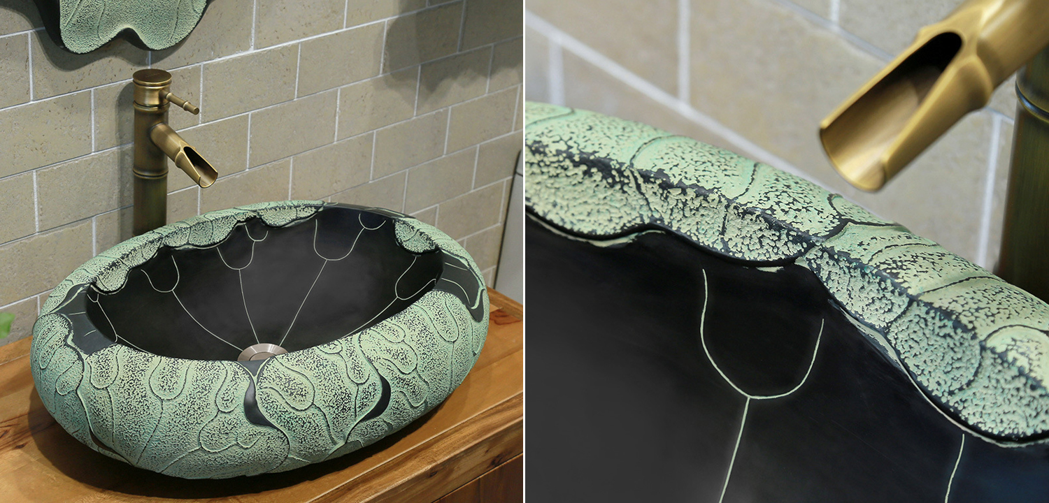 Раковина Lotus Leaf Oval - фото