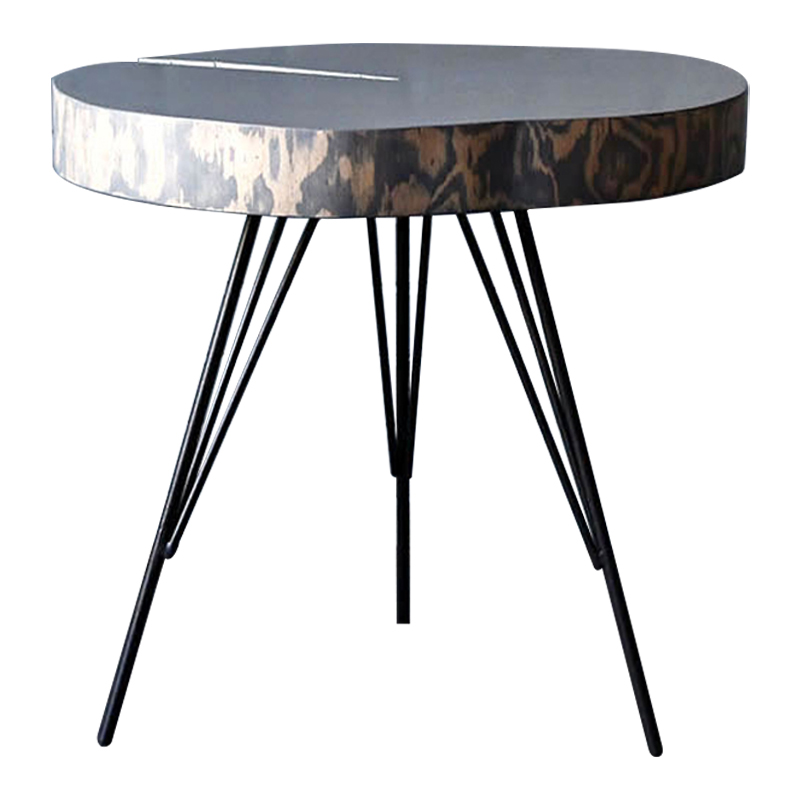 Кофейный стол Farley Industrial Metal Rust Coffee Table Дерево Серый Черный в Воронеже | Loft Concept 