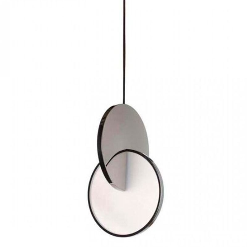 Подвесной светильник Eclipse Pendant Light Сhrome Хром Белый в Воронеже | Loft Concept 