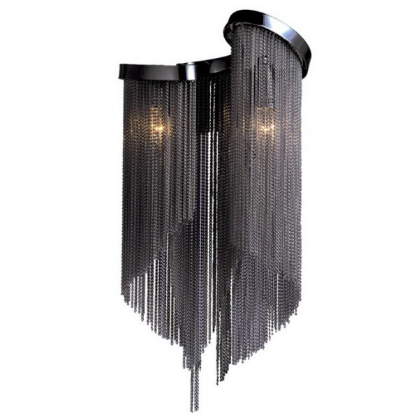 Бра Atlantis Chain Wall lamp Black Темный хром в Воронеже | Loft Concept 