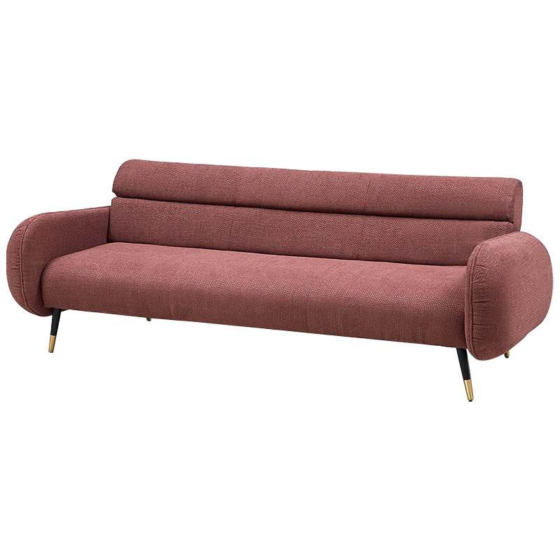 Диван Hebert Sofa Red L Красный Красный Черный Латунь в Воронеже | Loft Concept 